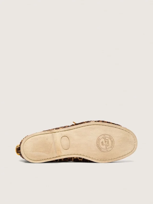 Women's Cruise loafer in leopard-print pony skin