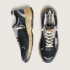 Women’s Dad-Star in black and silver mesh and nappa with ice-gray star