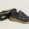 Men's Dad-Star in black naplak and crackle leather with black star and heel tab