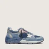 Men’s Dad-Star in denim-blue suede with silver leather star