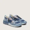 Men’s Dad-Star in denim-blue suede with silver leather star