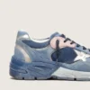 Men’s Dad-Star in denim-blue suede with silver leather star