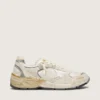 Women's Dad-Star in suede and mesh with white leather star and beige leather heel tab