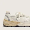 Women's Dad-Star in suede and mesh with white leather star and beige leather heel tab