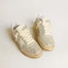 Women’s Forty2 in white leather and Swarovski crystals with white star
