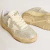 Women’s Forty2 in white leather and Swarovski crystals with white star