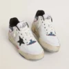 Women's Forty2 with black star and silver foiled leather heel tab