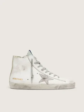 Men's Francy in leather with silver suede star