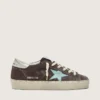Women’s Hi Star in dark gray suede with aqua-green star