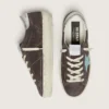 Women’s Hi Star in dark gray suede with aqua-green star