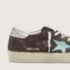 Women’s Hi Star in dark gray suede with aqua-green star