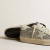 Women's Hi Star in silver glitter with suede star and white heel tab