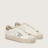 Women’s Hi Star with silver glitter star and dove-gray nubuck heel tab