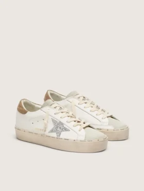 Women’s Hi Star with silver glitter star and dove-gray nubuck heel tab
