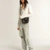 Women’s Hi Star with silver glitter star and dove-gray nubuck heel tab