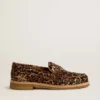 Women's Jerry loafer in leopard-print pony skin