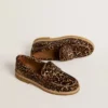 Women's Jerry loafer in leopard-print pony skin