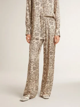Women’s joggers with floral print