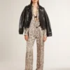 Women's joggers with floral print