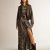 Women’s leather biker jacket