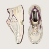 Women's Lightstar CNY in white mesh and leather with wine-red TPU star