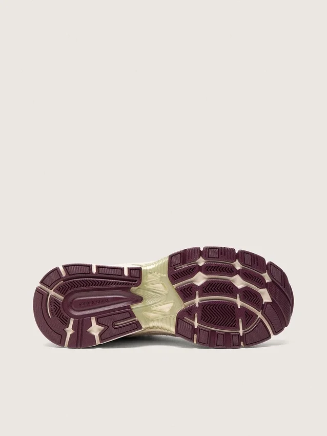 Women's Lightstar CNY in white mesh and leather with wine-red TPU star