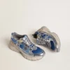 Men's Lightstar in light blue mesh with white TPU star and silver bio-based inserts