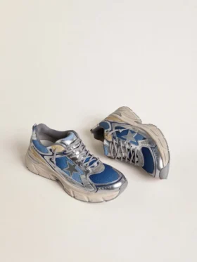 Women’s Lightstar in light blue mesh with white TPU star and silver bio-based inserts