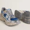Men's Lightstar in light blue mesh with white TPU star and silver bio-based inserts