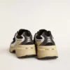 Women’s Lightstar in white leather and black mesh with black TPU star