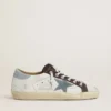 Women’s LTD Super-Star with light blue suede star and light blue canvas heel tab