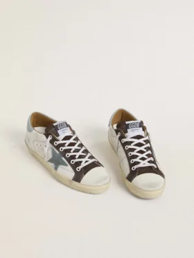 Women’s LTD Super-Star with light blue suede star and light blue canvas heel tab