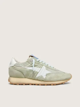Women’s Marathon in sage-green nylon with white star