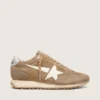 Women’s Marathon in tobacco suede with white star