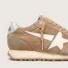 Women’s Marathon in tobacco suede with white star