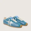 Men's Marathon Speed in blue nappa with printed star and silver leather heel tab