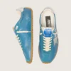 Men's Marathon Speed in blue nappa with printed star and silver leather heel tab