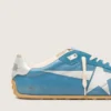 Men's Marathon Speed in blue nappa with printed star and silver leather heel tab