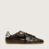 Women's Marathon Speed in leather with brown snake print, black star and silver leather heel tab
