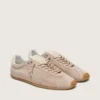 Women’s Marathon Speed in pink suede with perforated star and white leather heel tab