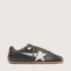 Men's Marathon Speed with black leather upper and silver star