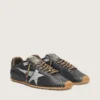Men's Marathon Speed with black leather upper and silver star