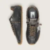 Men's Marathon Speed with black leather upper and silver star