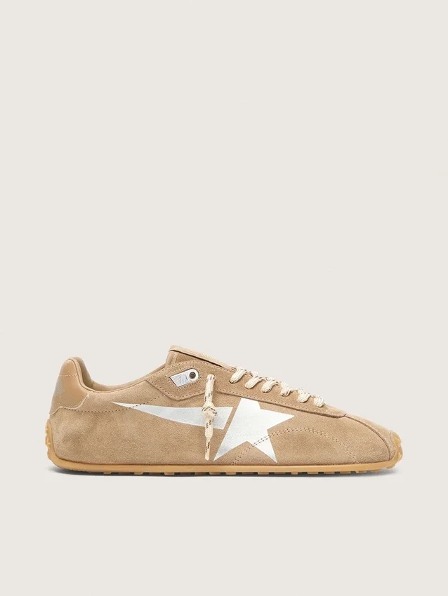 Men's Marathon Speed with tobacco suede upper and silver star