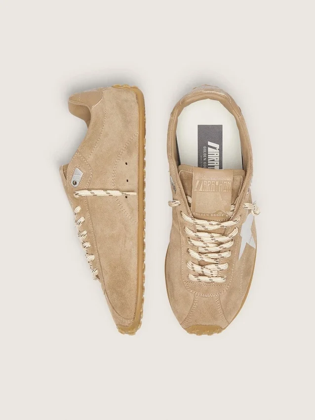 Men's Marathon Speed with tobacco suede upper and silver star
