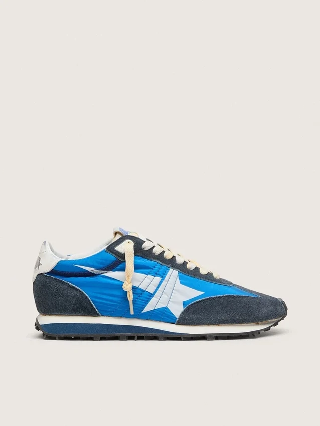 Men’s Marathon with blue nylon upper and white star