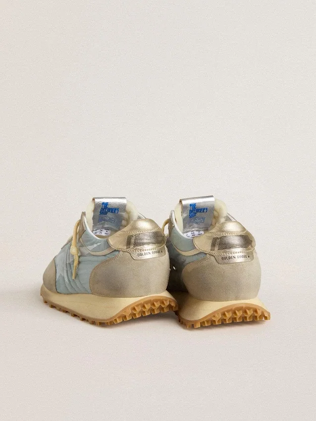 Women’s Marathon with light blue nylon upper and pastel blue star
