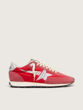 Women’s Marathon with red nylon upper and silver star