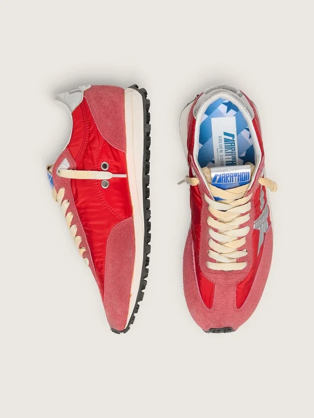 Women’s Marathon with red nylon upper and silver star