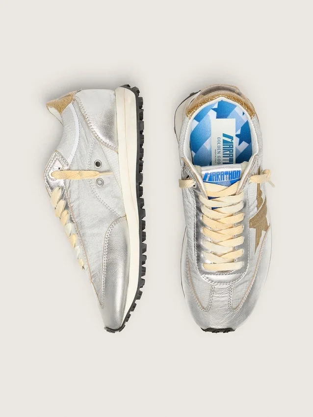 Women’s Marathon with silver ripstop nylon upper and gold star